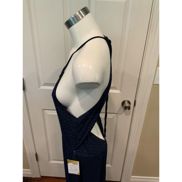 Calypso St. Barth Hoss Navy Blue Midnight Sequin Dress Size 40 / 8 NWT! - Picture 7 of 12